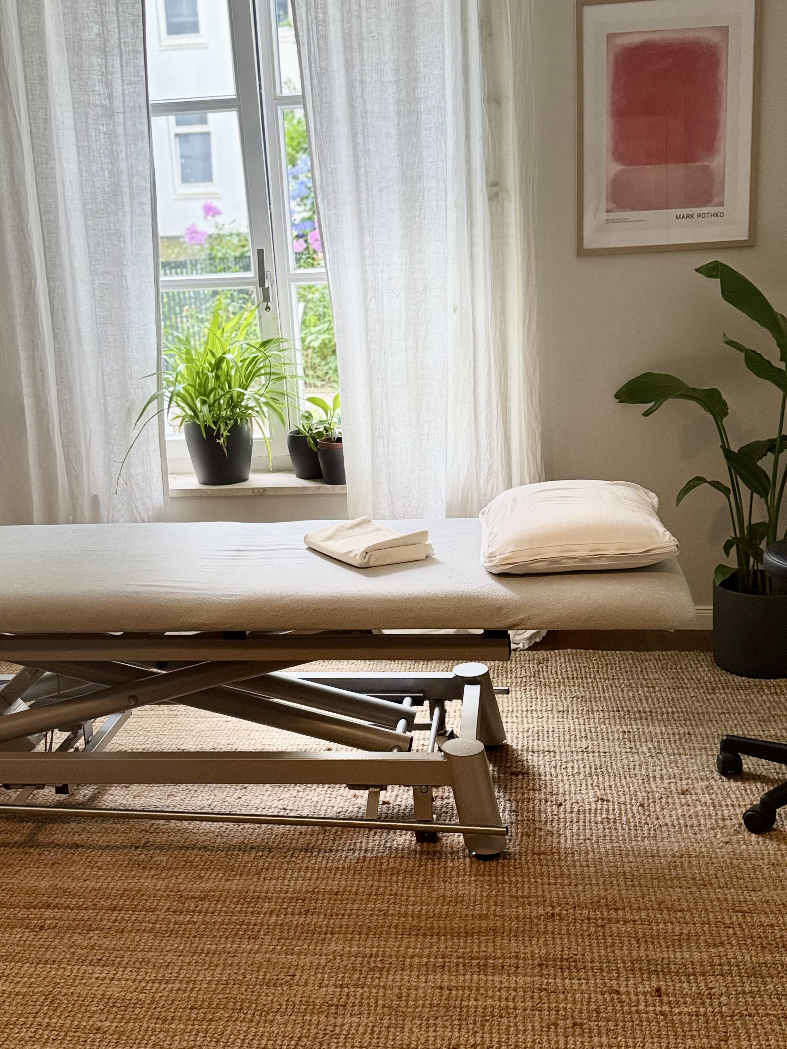Praxisraum der Osteopathie Sabine Schmelzer in Hamburg-Eppendorf